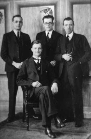 George Hobbs (Sitting) With Friends